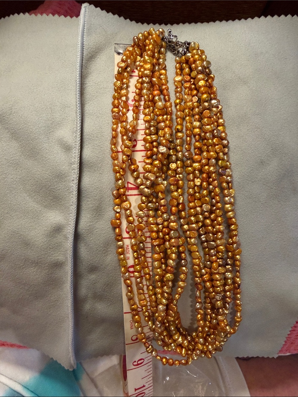 Silpada Gold-Tone Multi-Strand Pearl Necklace